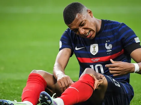 ¡Alarma! Mbappé se lesionó y no terminó el partido ante Dinamarca