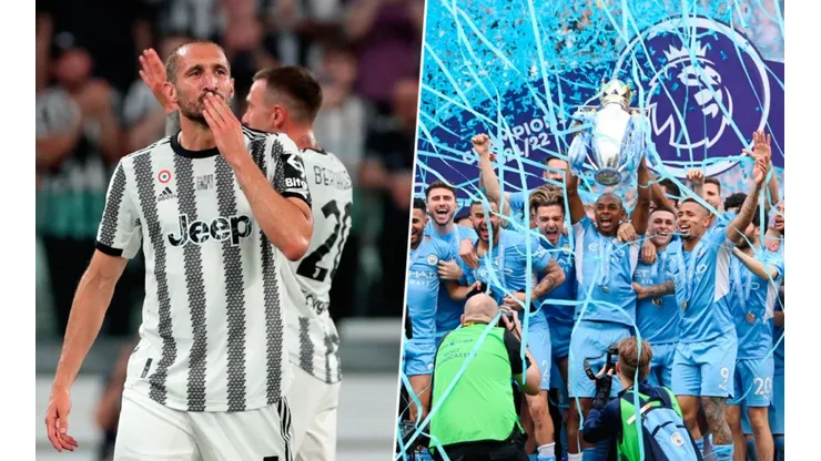 Juventus buscará en Manchester City al reemplazo de Chiellini