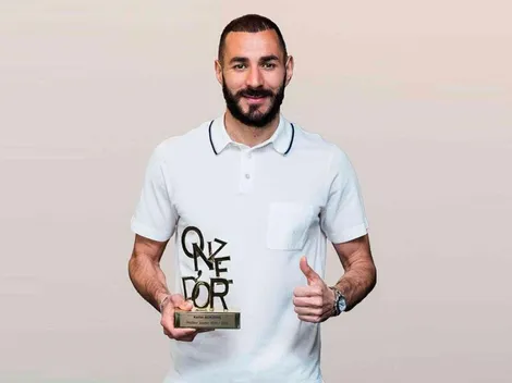 ¿Primer premio de la temporada? Karim Benzema ganó el Onze D’Or 2022
