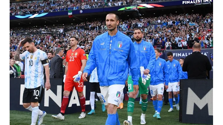 Giorgio Chiellini se despidió en la Finalissima.