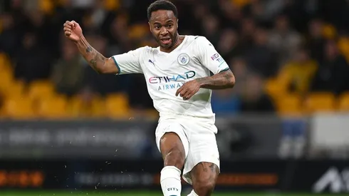 Sterling en partido de Manchester City.