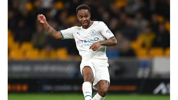 Sterling en partido de Manchester City.
