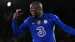Lukaku en festejo de gol con Chelsea.