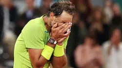 Rafa Nadal anoche en Roland Garros.