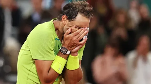 Rafa Nadal anoche en Roland Garros.