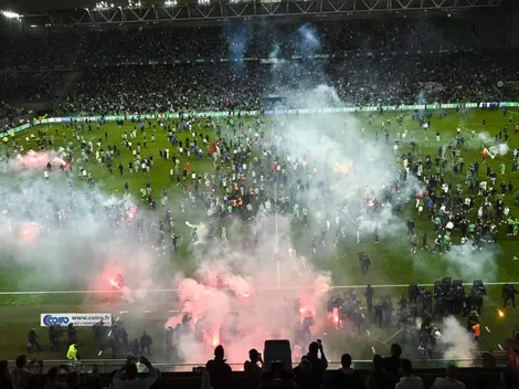 Batalla campal: se desató el caos con el descenso de Saint-Étienne