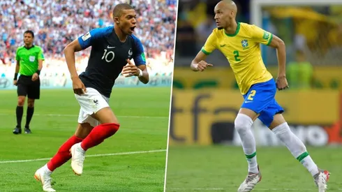 Kylian Mbappé y Fabinho.