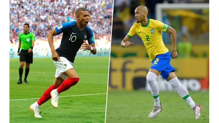 Kylian Mbappé y Fabinho.