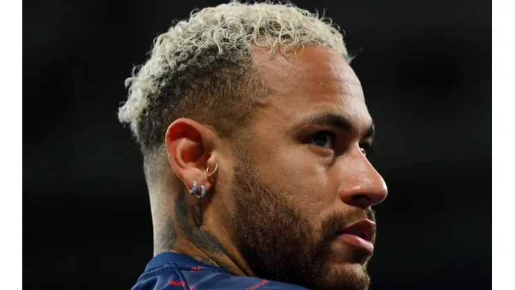Neymar en un encuentro de la Champions League con PSG.