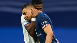 Kylian Mbappé contra Real Madrid en la UEFA Champions League.