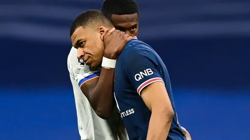 Kylian Mbappé contra Real Madrid en la UEFA Champions League.
