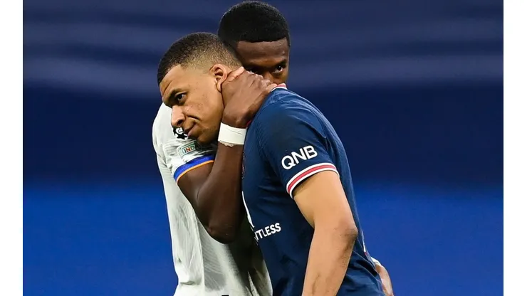 Kylian Mbappé contra Real Madrid en la UEFA Champions League.