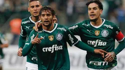 Festejo de gol de Palmeiras.