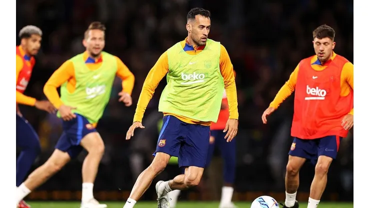 Barcelona en entrenamiento.