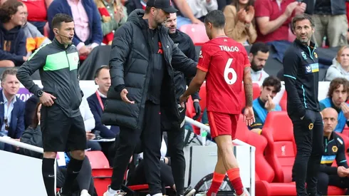 El momento de la salida de Thiago