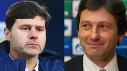 Mauricio Pochettino y Leonardo en PSG.
