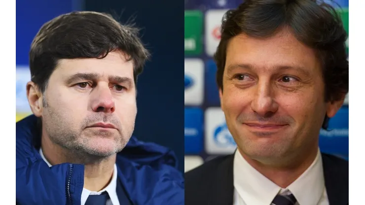 Mauricio Pochettino y Leonardo en PSG.