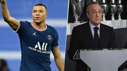 Kylian Mbappé y Florentino Pérez.