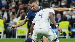 Mbappé en acción con PSG ante Real Madrid.