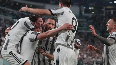 Juventus en festejo de gol.