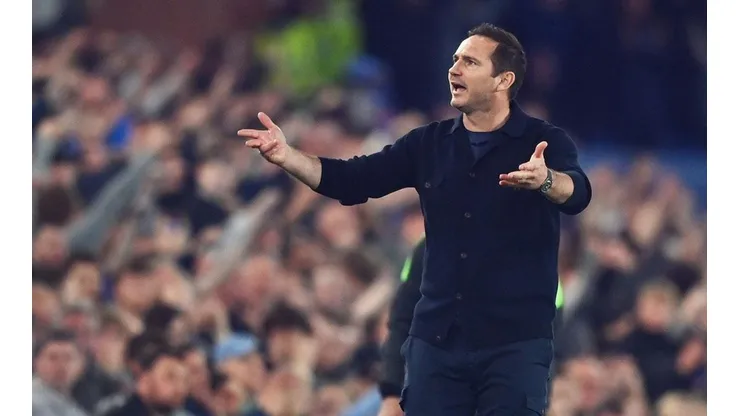 Frank Lampard en dirección de Everton.