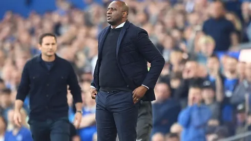 Patrick Vieira en dirección de Crystal Palace ante Everton.