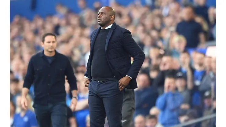 Patrick Vieira en dirección de Crystal Palace ante Everton.