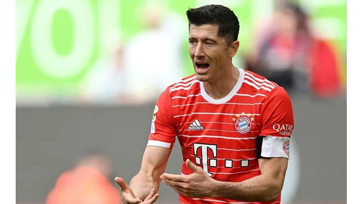 Robert Lewandowski en acción con Bayern Múnich.