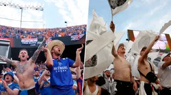 Los fanáticos de Rangers y Frankfurt se cruzaron en las calles de Sevilla.