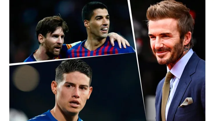 Beckham sueña con un Dream Team con Messi, Suárez, James Rodríguez y más.