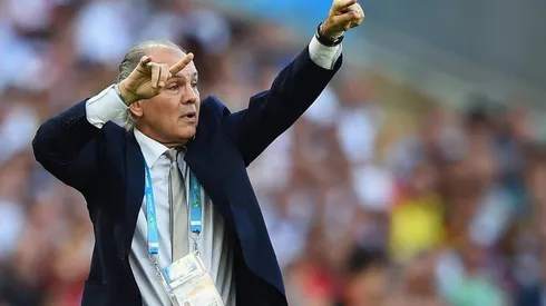 Alejandro Sabella en el Mundial de Brasil 2014.