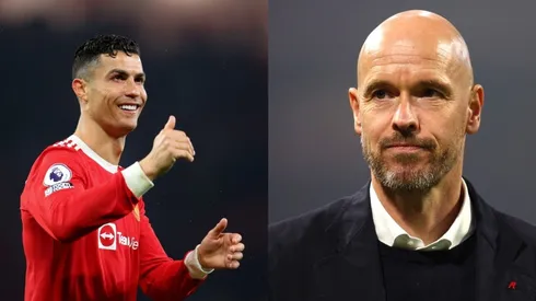 Cristiano Ronaldo y Erik Ten Hag.