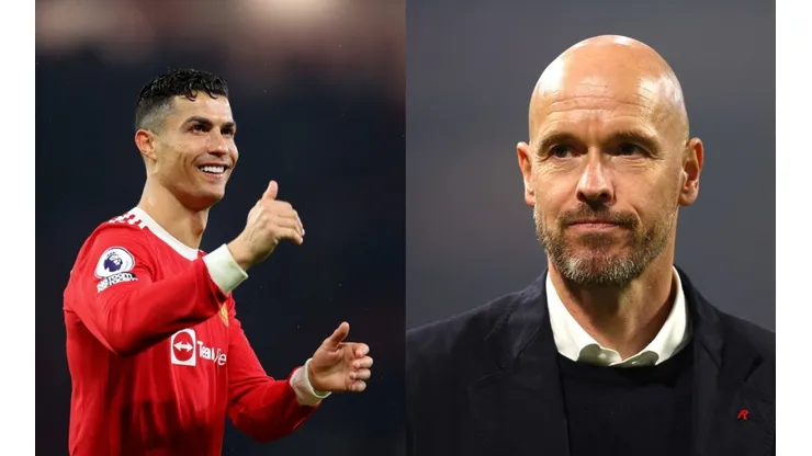 Cristiano Ronaldo y Erik Ten Hag.