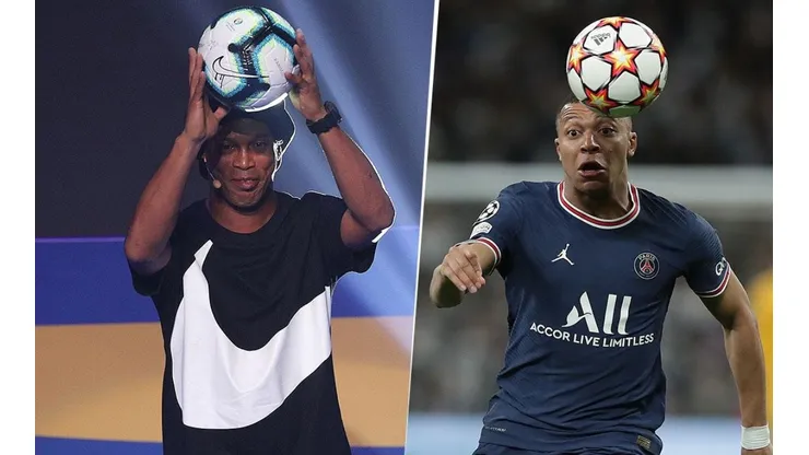 Dinho y Mbappé: en común, PSG.