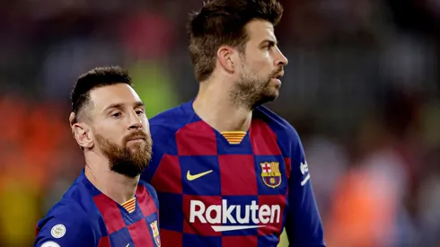 Messi y Piqué, juntos en Barcelona.