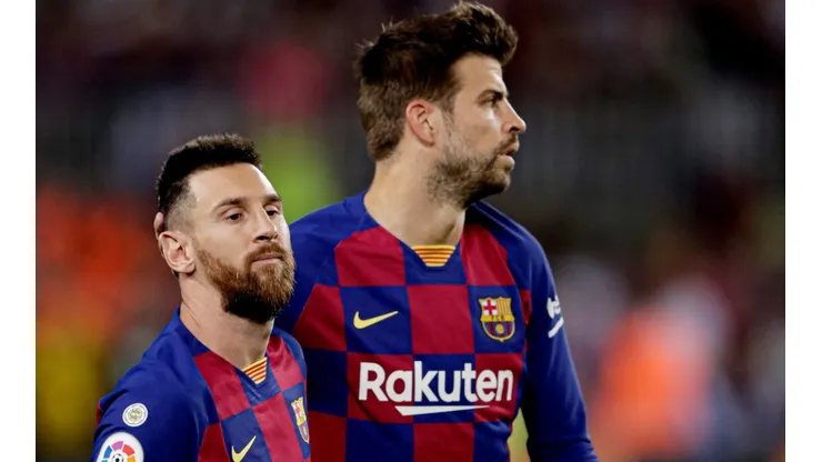 Messi y Piqué, juntos en Barcelona.