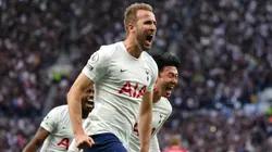 El grito de Harry Kane tras uno de sus goles en el derbi ante Arsenal.