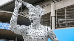 La estatua de Sergio Agüero