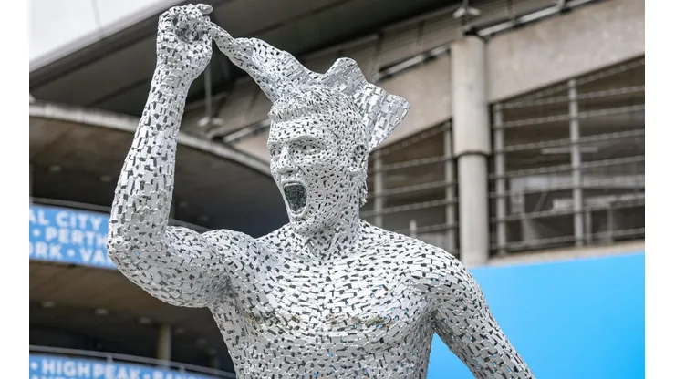 La estatua de Sergio Agüero