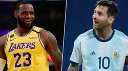 LeBron James y Lionel Messi, en la cima de la lista.