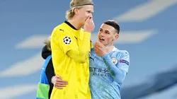 Erling Haaland con Foden