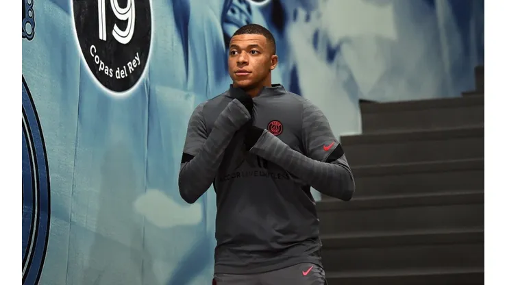 Kylian Mbappé en el Santiago Bernabéu.