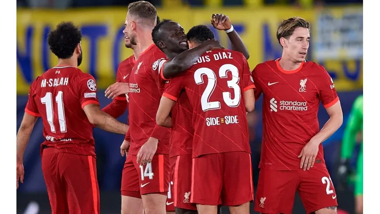 Jugadores del Liverpool.