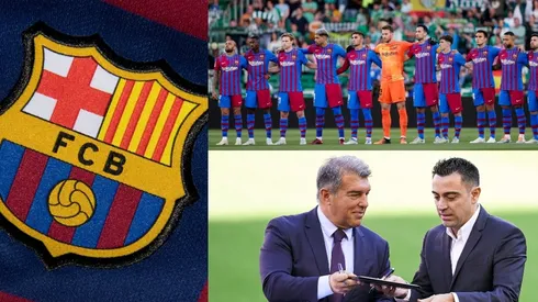 Fútbol Club Barcelona, Joan Laporta y Xavi Hernández.