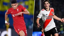 Luis Díaz y Julián Álvarez, en acción.