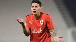 James en acción con Al-Rayyan.