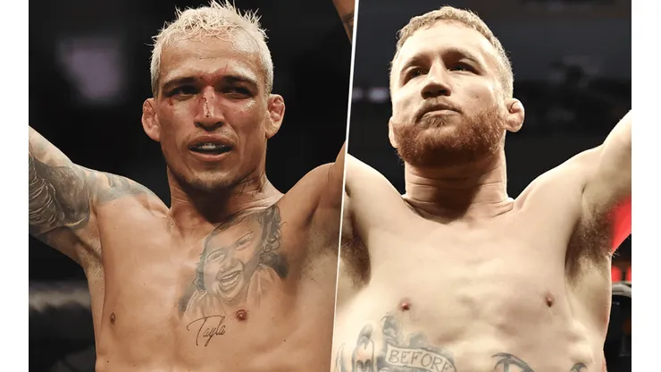 Charles Oliveira vs. Justin Gaethje por el UFC 274 (Foto: Getty Images).