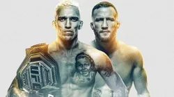 Oliveira vs. Gaethje por el UFC 274 (Foto: Twitter UFC Español)
