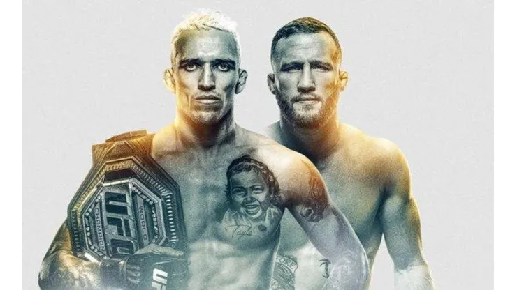Oliveira vs. Gaethje por el UFC 274 (Foto: Twitter UFC Español)