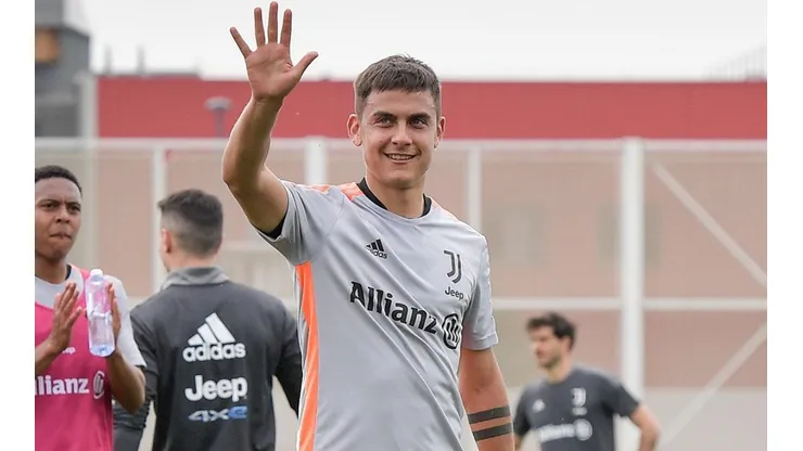 Dybala en entrenamiento de Juventus.